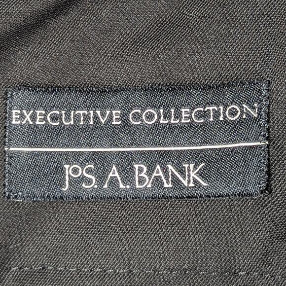 Jos A Bank 42R Executive Collection Wool Black Tuxedo Pants Satin Stripe Men - Picture 4 of 5